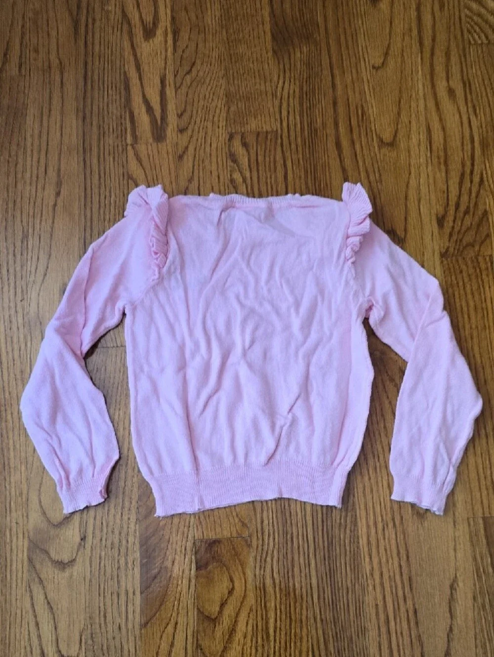 Gymboree Pink Ruffle-Shoulder Unicorn Sweater